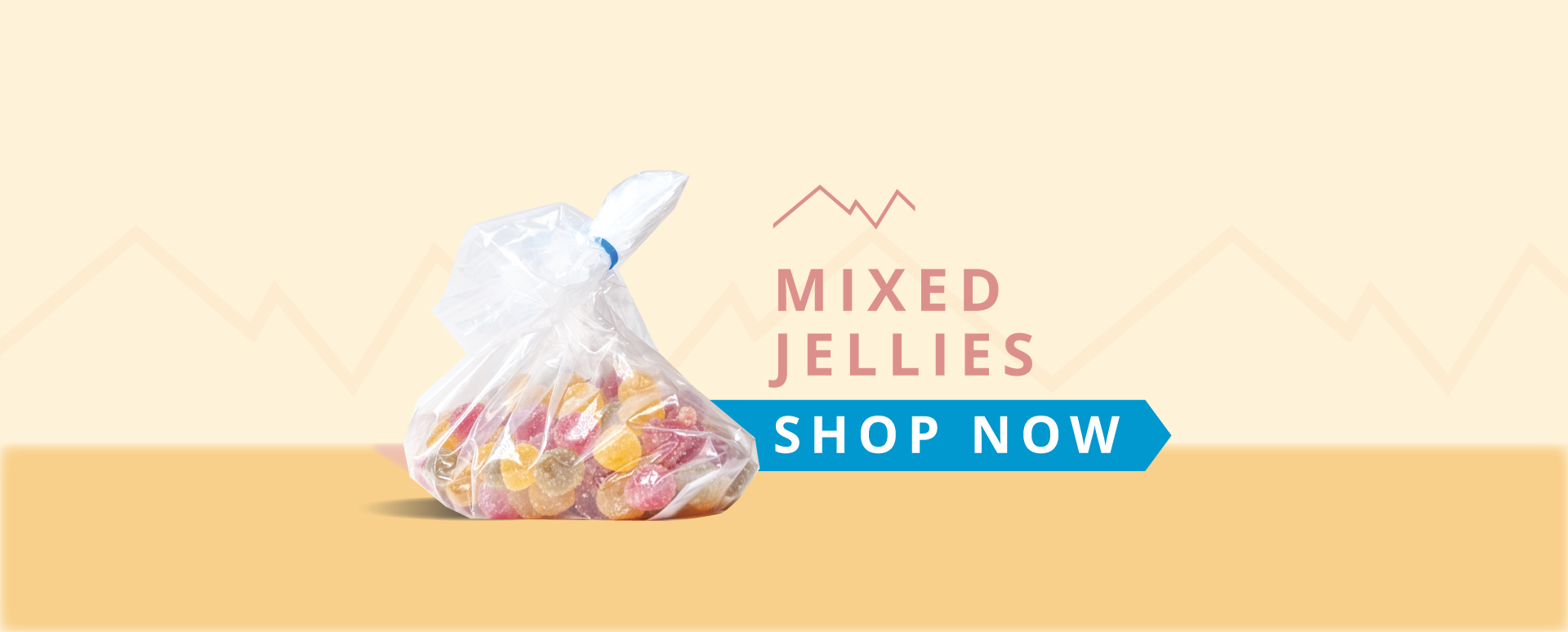 Mixed cbd gummies and jellies, Dushey CBD Wholesale UK and EU, Yellow Background Web Banner